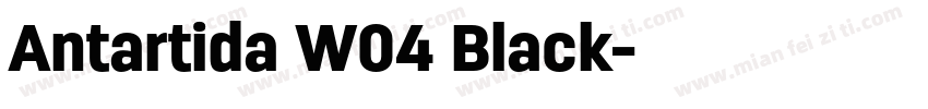Antartida W04 Black字体转换